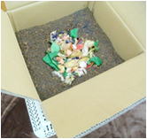 段ボールコンポスト